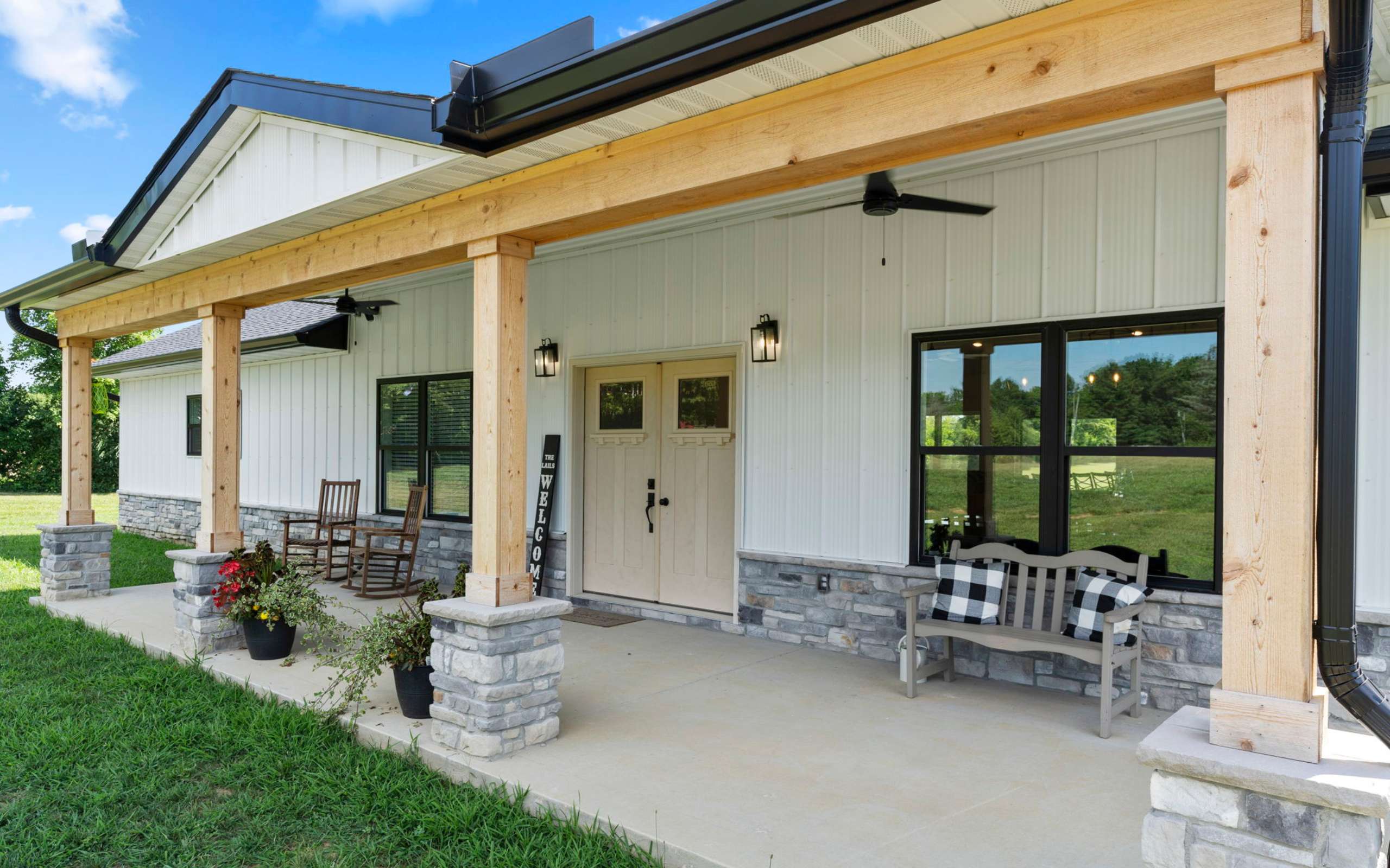 Custom Home Front Porch